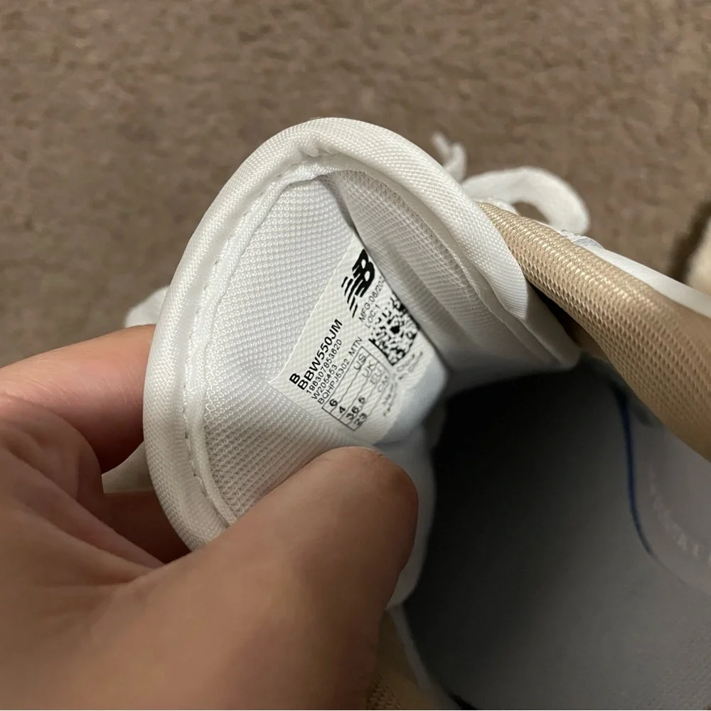 Women’s New Balance 550 White Tan Size US 6 - Picture 8 of 8